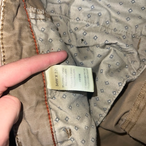 weather proof vintage khaki pants size 34x32 - Picture 4 of 4